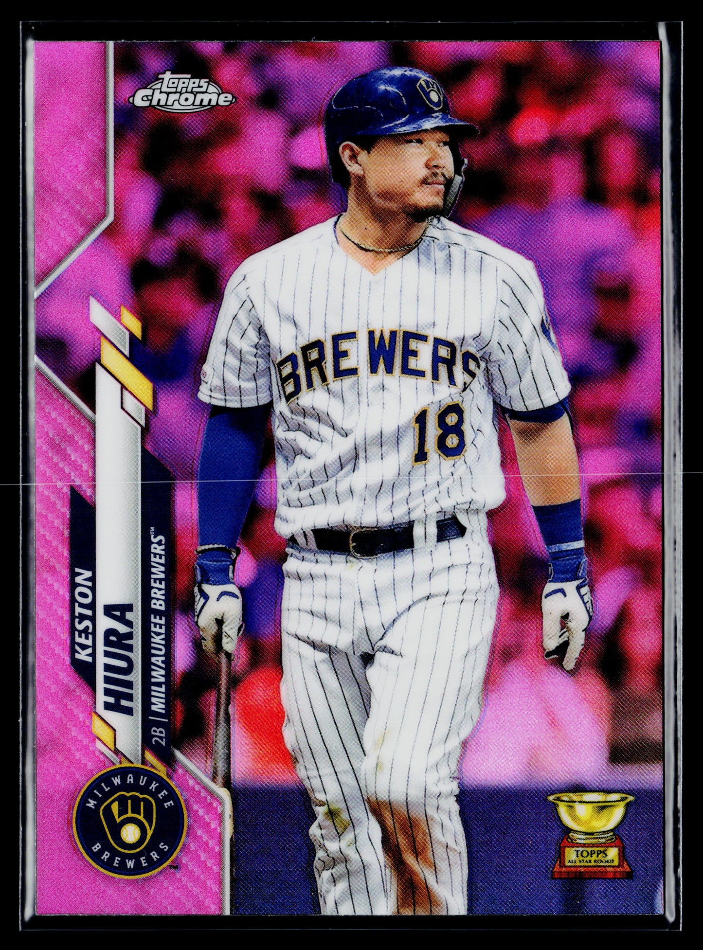 2020 Topps Chrome Keston Hiura Pink Refractor #25