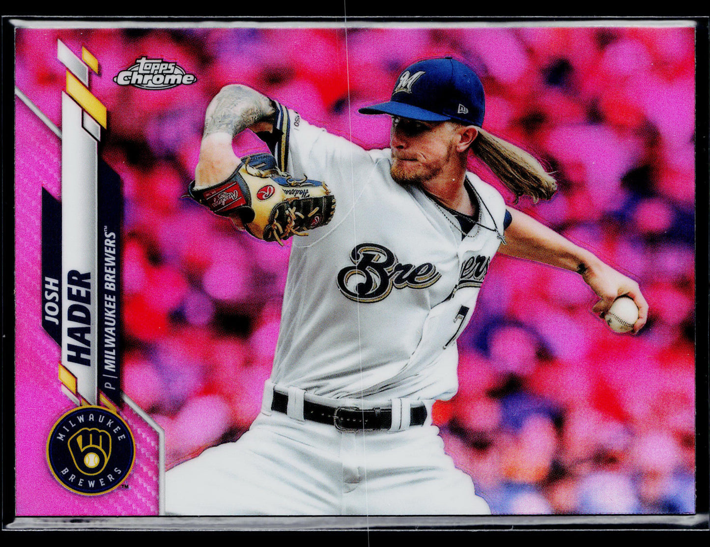2020 Topps Chrome Josh Hader Pink Refractor #40