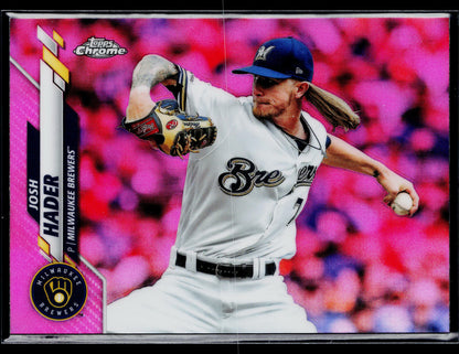 2020 Topps Chrome Josh Hader Pink Refractor #40