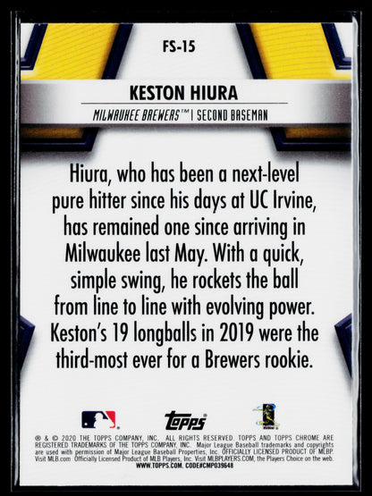 2020 Topps Chrome Keston Hiura Future Stars #FS-15