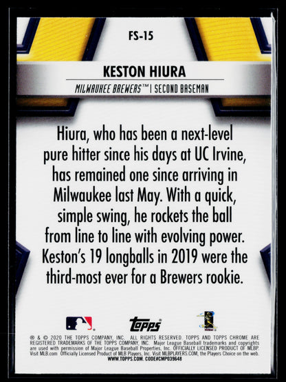 2020 Topps Chrome Keston Hiura Future Stars #FS-15
