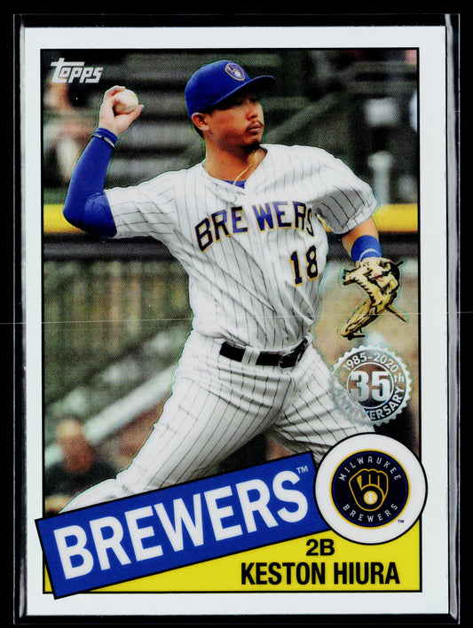 2020 Topps Chrome Keston Hiura 1985 Topps Baseball #85TC-16