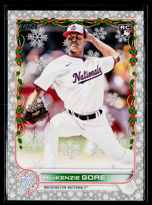 2022 Topps Holiday MacKenzie Gore Rookie Metallic #HW13