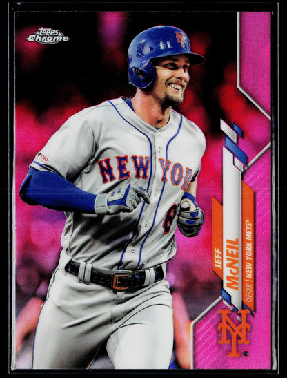 2020 Topps Chrome Jeff McNeil Pink Refractor #70