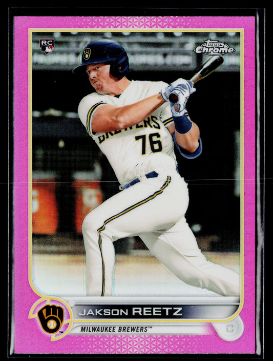 2022 Topps Chrome Jakson Reetz Pink #157