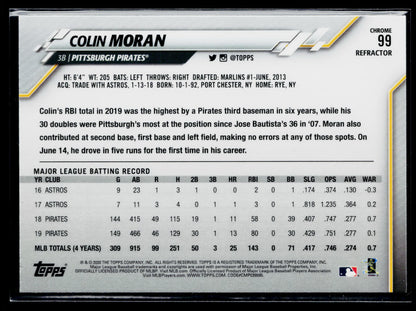 2020 Topps Chrome Colin Moran Refractor #99