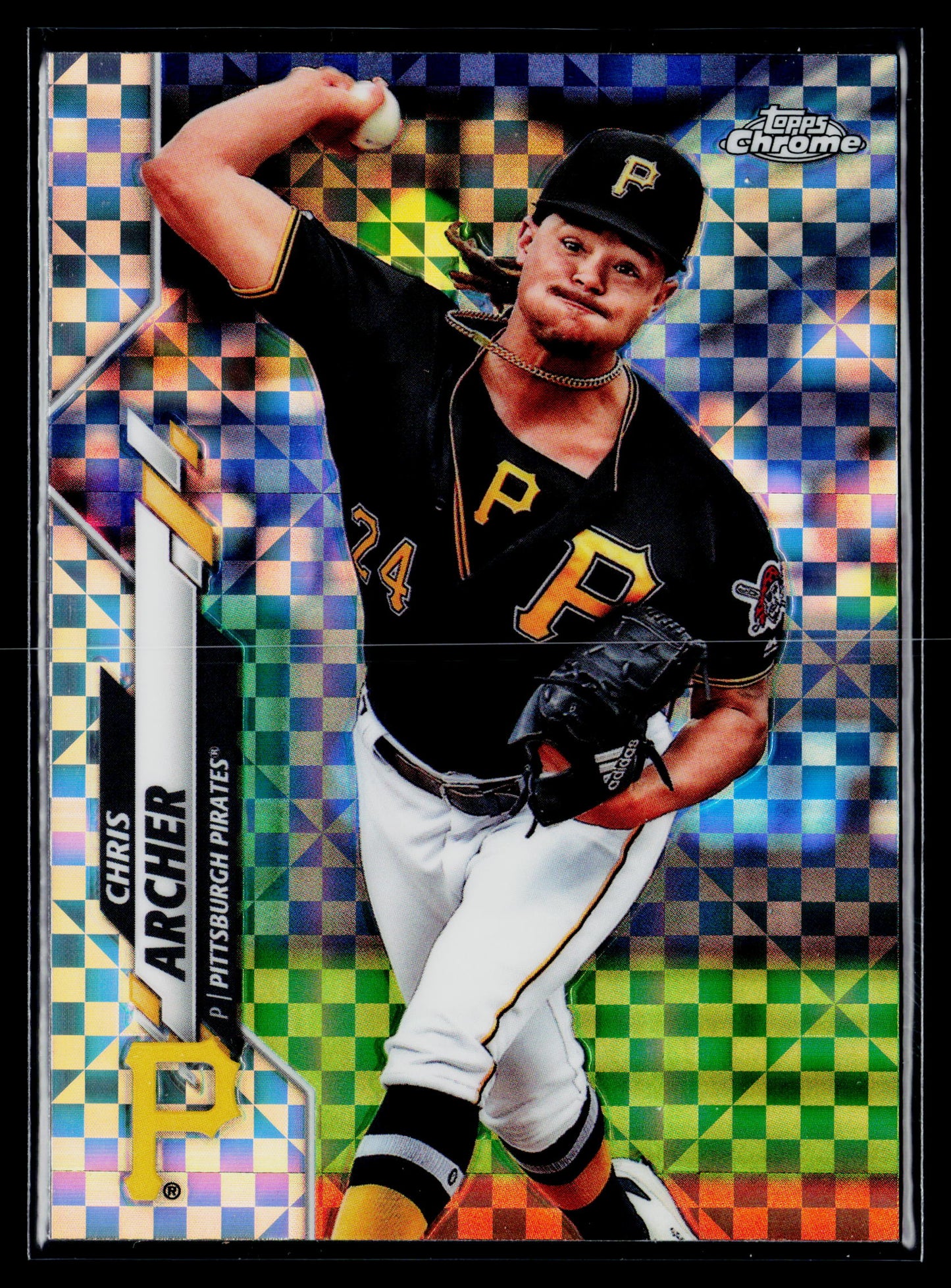 2020 Topps Chrome Chris Archer X-Fractor Refractor #54