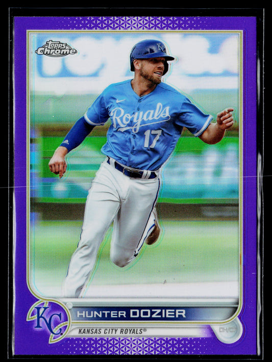2022 Topps Chrome Update Hunter Dozier Purple #USC133