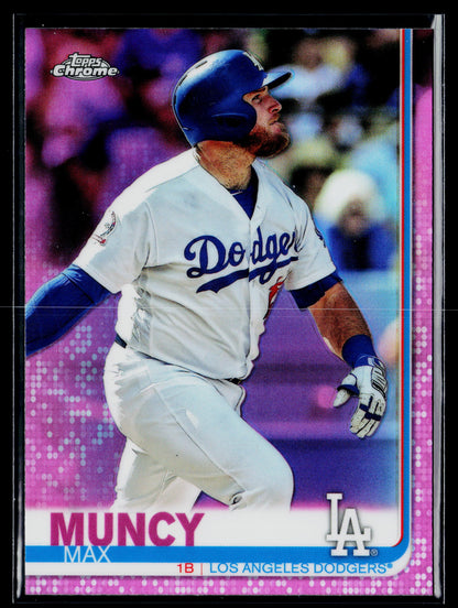 2019 Topps Chrome Max Muncy Pink Refractor #32