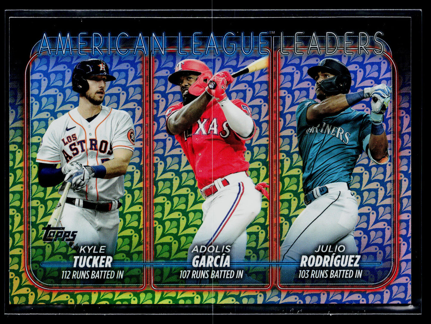 2024 Topps Kyle Tucker Adolis García Julio Rodríguez Holiday #106