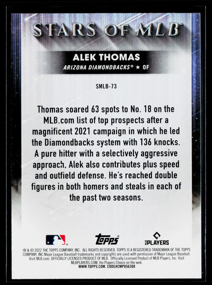2022 Topps Update Alek Thomas Stars of MLB Chrome #SMLBC-73