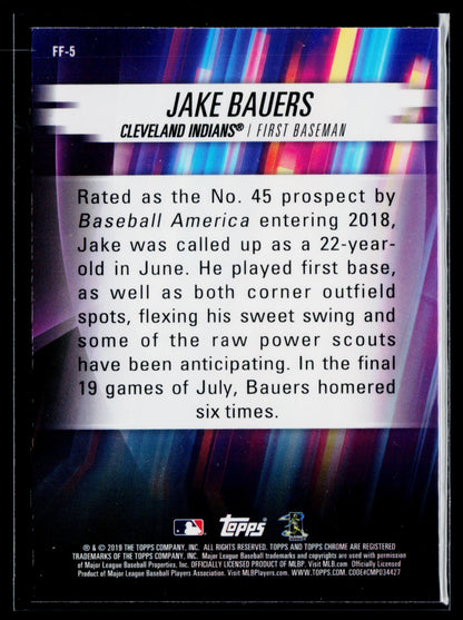 2019 Topps Chrome Jake Bauers Freshman Flash #FF-5
