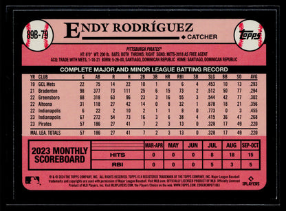 2024 Endy Rodríguez 1989 Topps Baseball 35th Anniversary (Series One) #89B-79