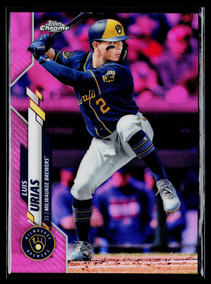 2020 Topps Chrome Luis Urias Pink Refractor #169