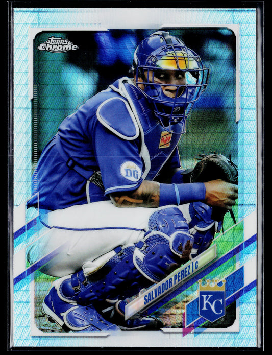 2021 Topps Chrome Salvador Perez Prism Refractor #155