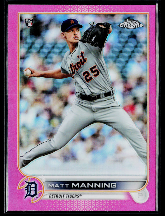 2022 Topps Chrome Matt Manning Pink Refractor #57