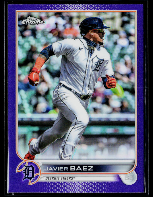 2022 Topps Chrome Update Javier Baez Purple #USC89