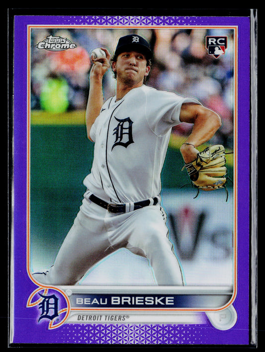 2022 Topps Chrome Update Beau Brieske Purple #USC147