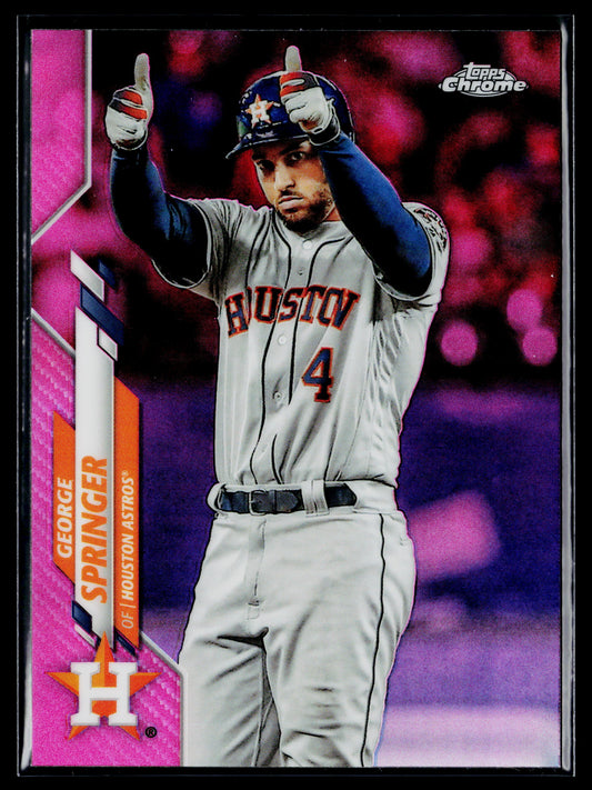 2020 Topps Chrome George Springer Pink Refractor #194