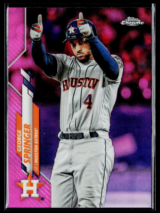 2020 Topps Chrome George Springer Pink Refractor #194