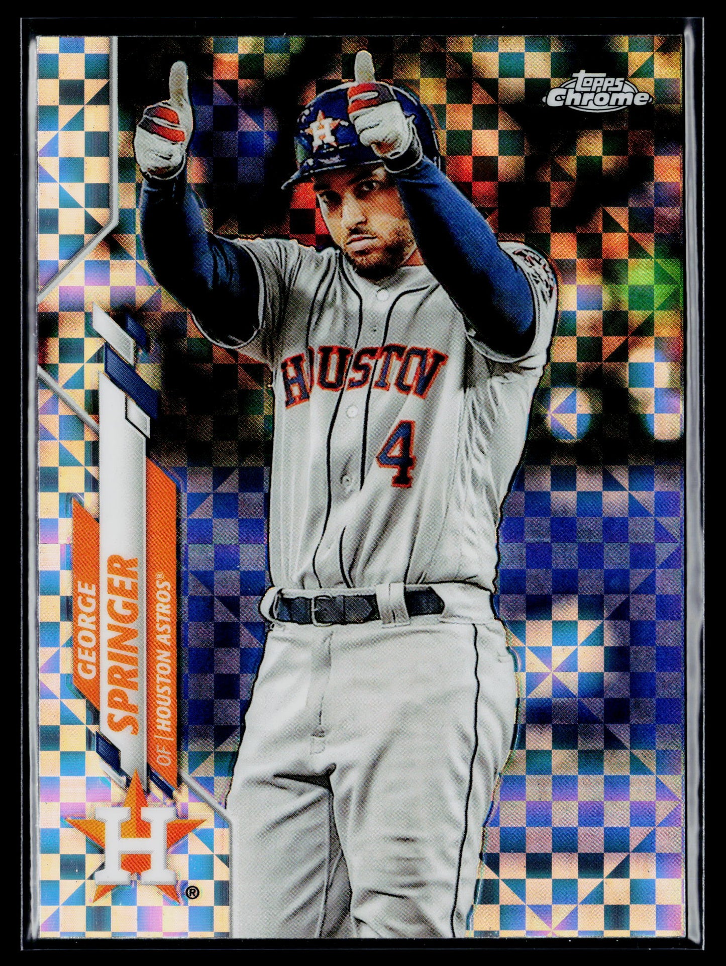 2020 Topps Chrome George Springer X-Fractor Refractor #194