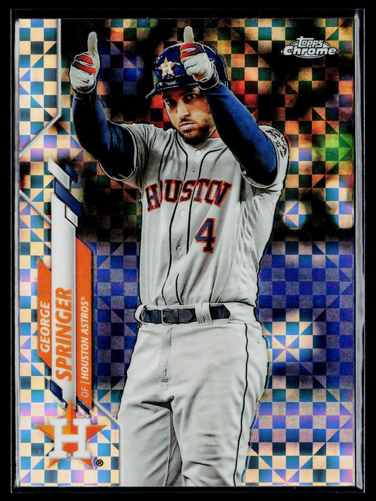 2020 Topps Chrome George Springer X-Fractor Refractor #194