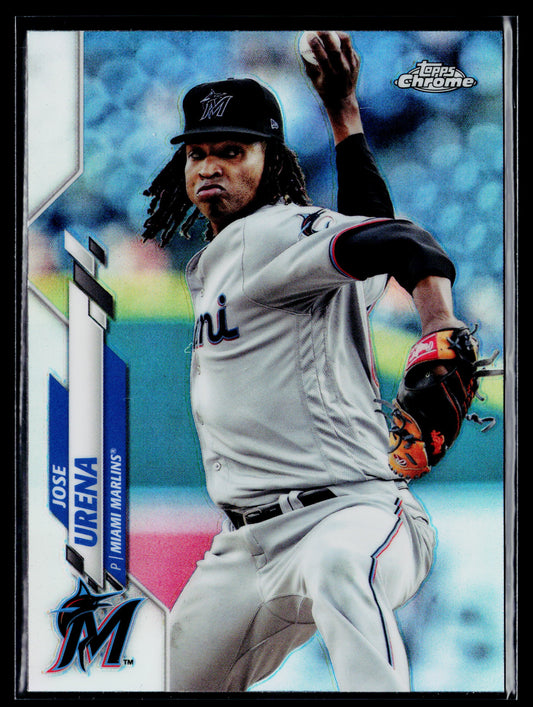 2020 Topps Chrome Jose Urena Refractor #185