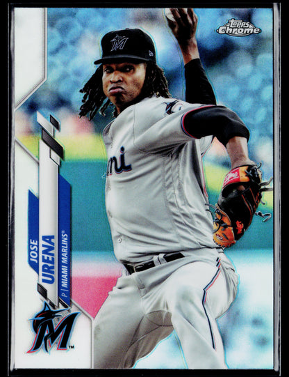 2020 Topps Chrome Jose Urena Refractor #185
