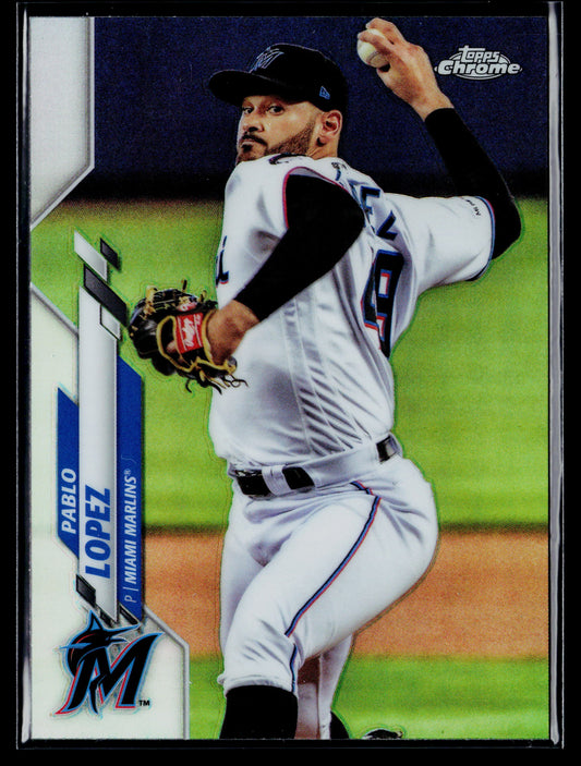 2020 Topps Chrome Pablo Lopez Refractor #152