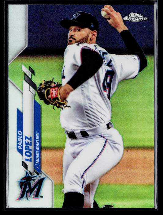 2020 Topps Chrome Pablo Lopez Refractor #152