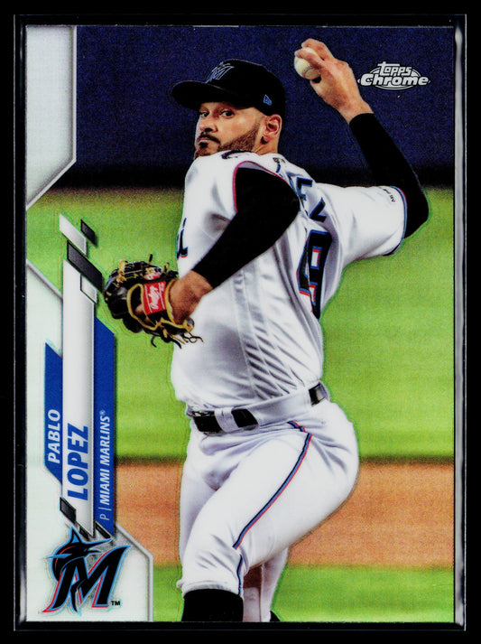 2020 Topps Chrome Pablo Lopez Refractor #152