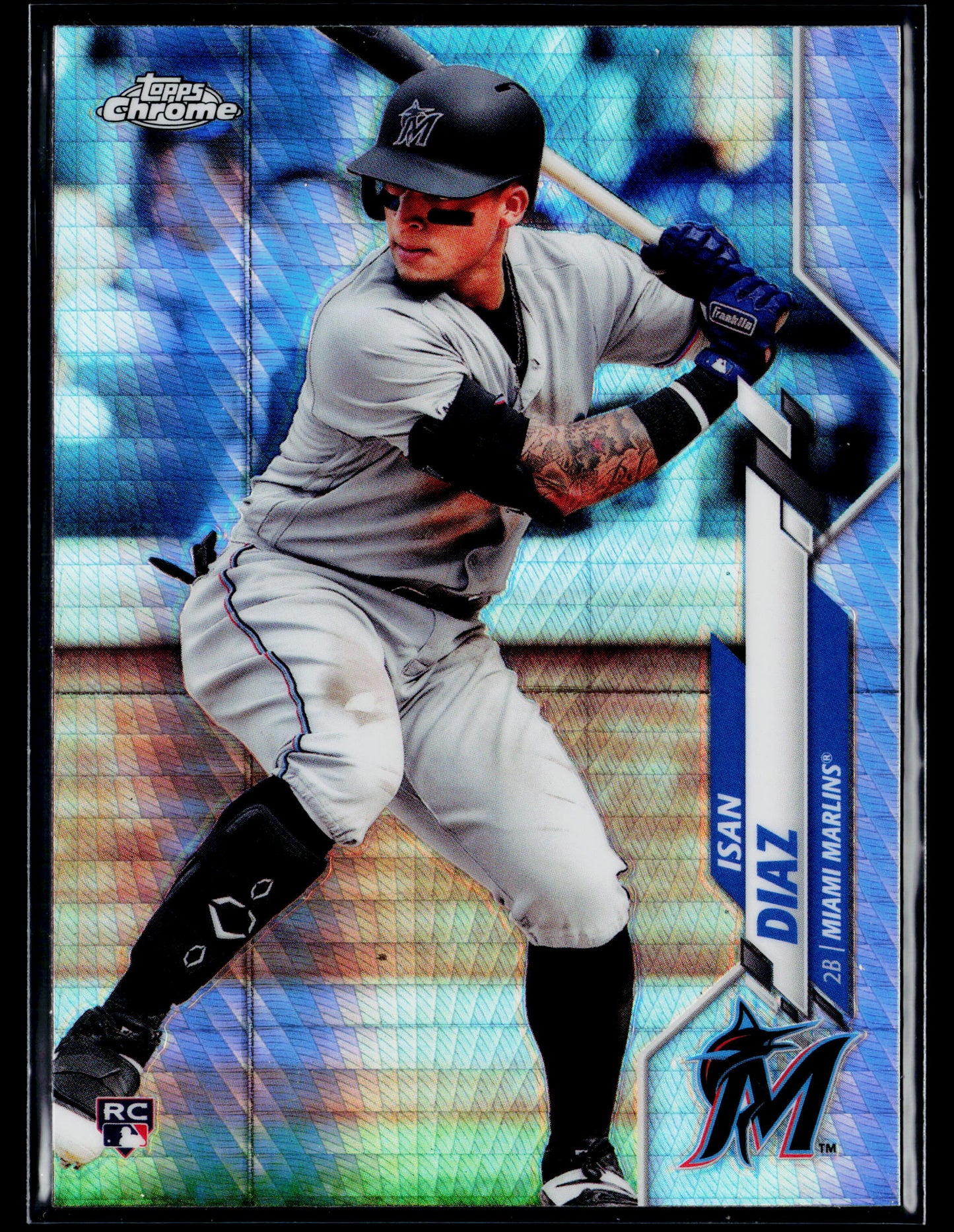2020 Topps Chrome Isan Diaz Rookie Prism Refractor #170