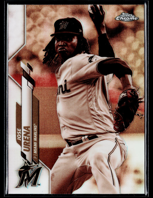 2020 Topps Chrome Jose Urena Sepia Refractor #185