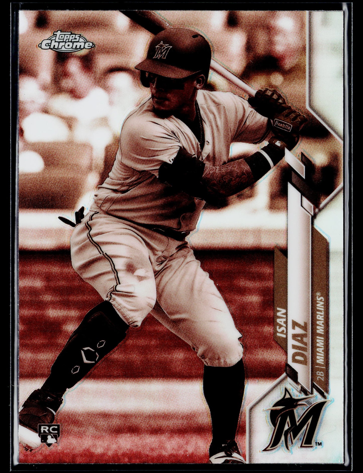 2020 Topps Chrome Isan Diaz Rookie Sepia Refractor #170
