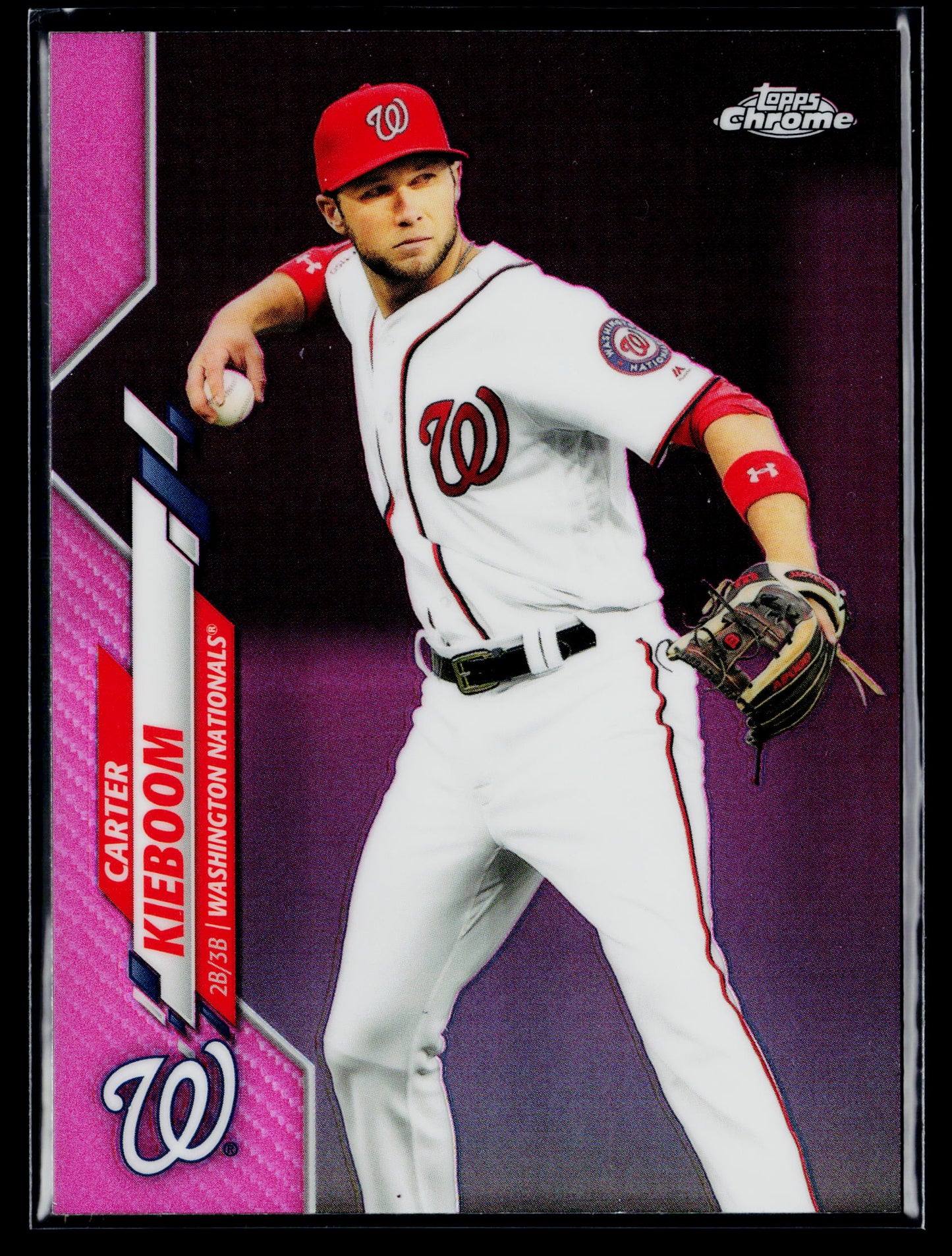2020 Topps Chrome Carter Kieboom Pink Refractor #171