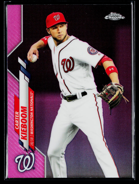 2020 Topps Chrome Carter Kieboom Pink Refractor #171