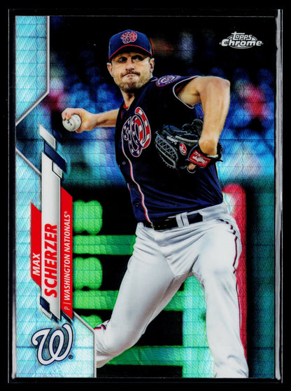 2020 Topps Chrome Max Scherzer Prism Refractor #139