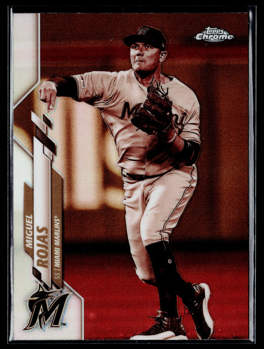 2020 Topps Chrome Miguel Rojas Sepia Refractor #105