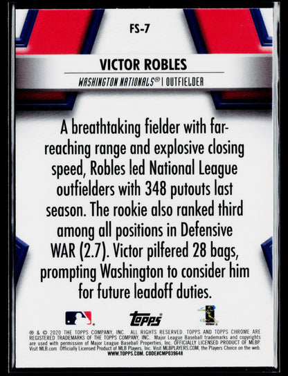 2020 Topps Chrome Victor Robles Future Stars #FS-7