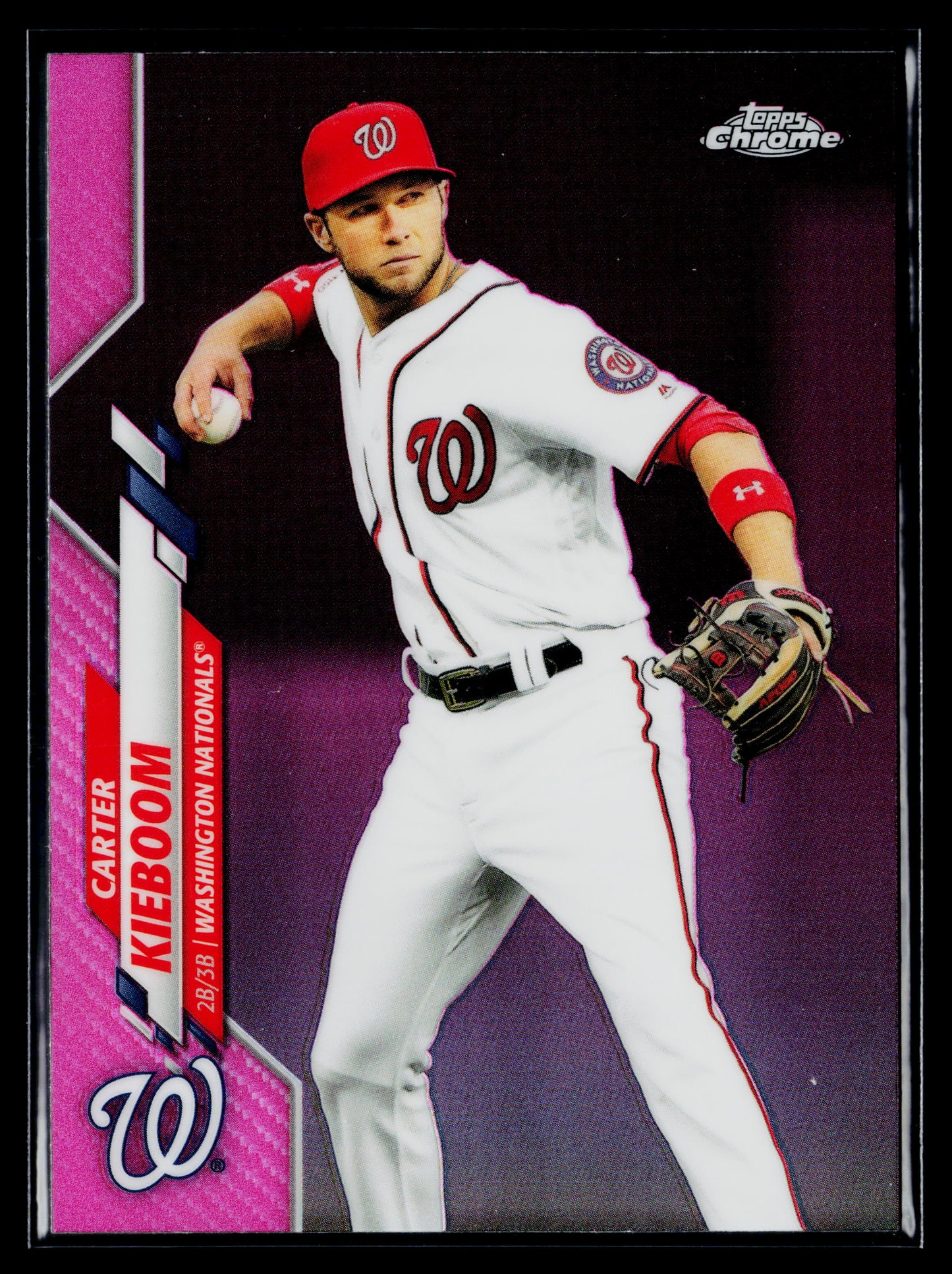 2020 Topps Chrome Carter Kieboom Pink Refractor #171