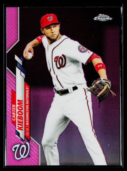 2020 Topps Chrome Carter Kieboom Pink Refractor #171