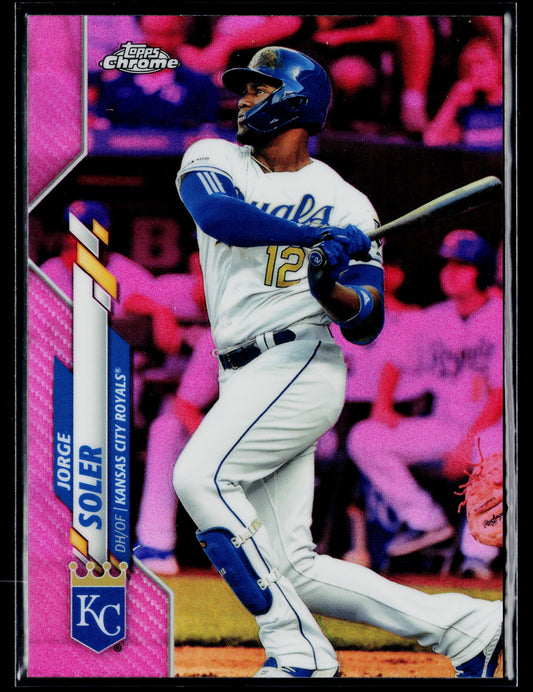 2020 Topps Chrome Jorge Soler Pink Refractor #20