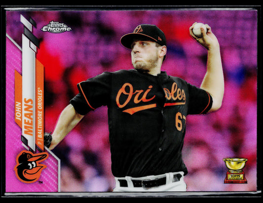2020 Topps Chrome John Means Pink Refractor #121