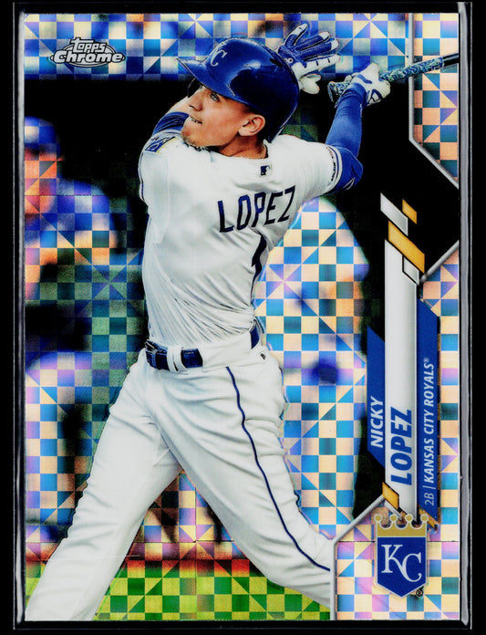 2020 Topps Chrome Nicky Lopez X-Fractor Refractor #92