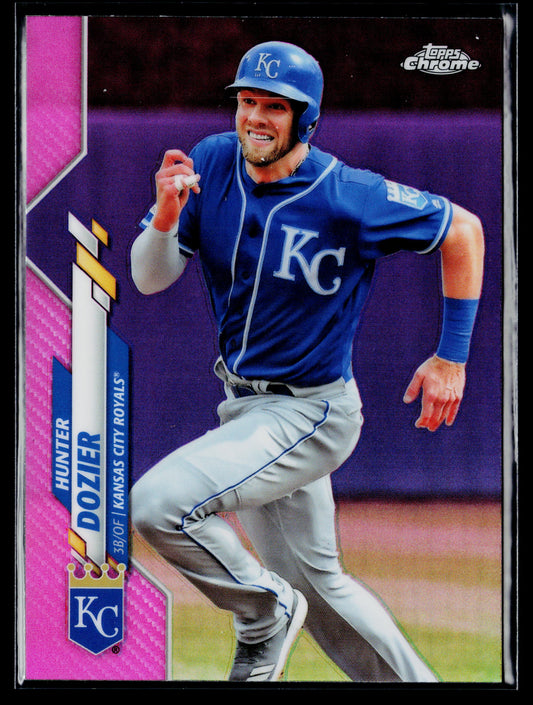 2020 Topps Chrome Hunter Dozier Pink Refractor #63