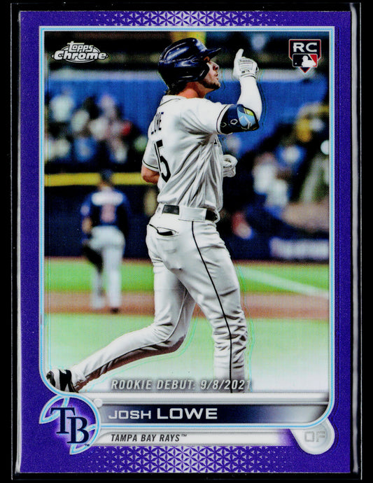 2022 Topps Chrome Update Josh Lowe Purple #USC155