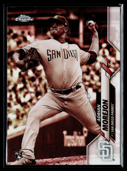2020 Topps Chrome Adrian Morejon Rookie Sepia Refractor #86