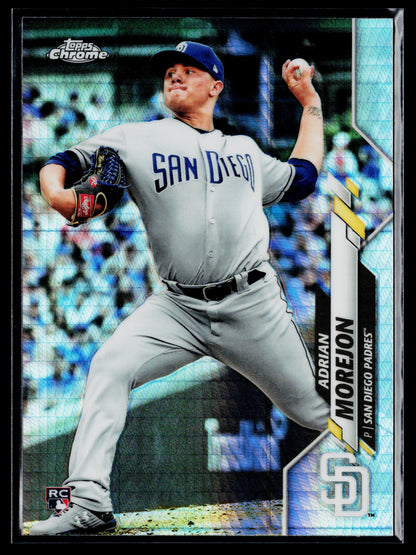 2020 Topps Chrome Adrian Morejon Rookie Refractor #86