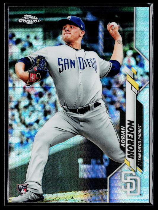 2020 Topps Chrome Adrian Morejon Rookie Refractor #86