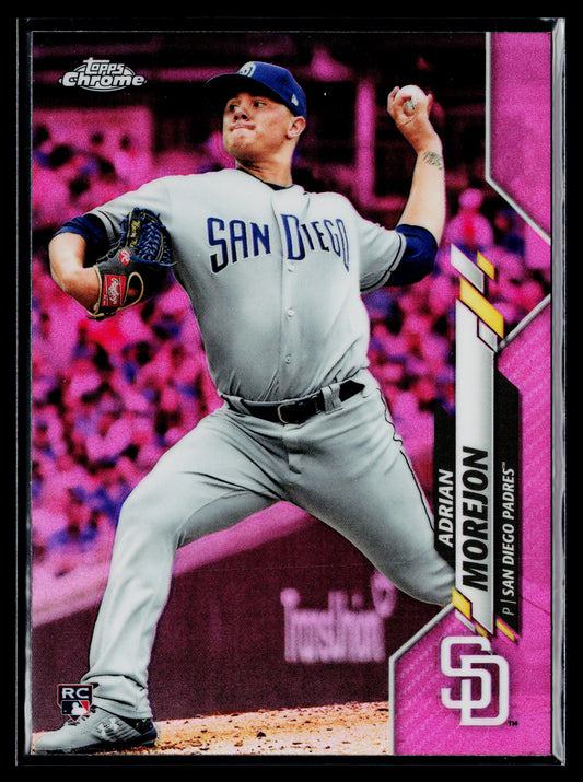 2020 Topps Chrome Adrian Morejon Rookie Pink Refractor #86